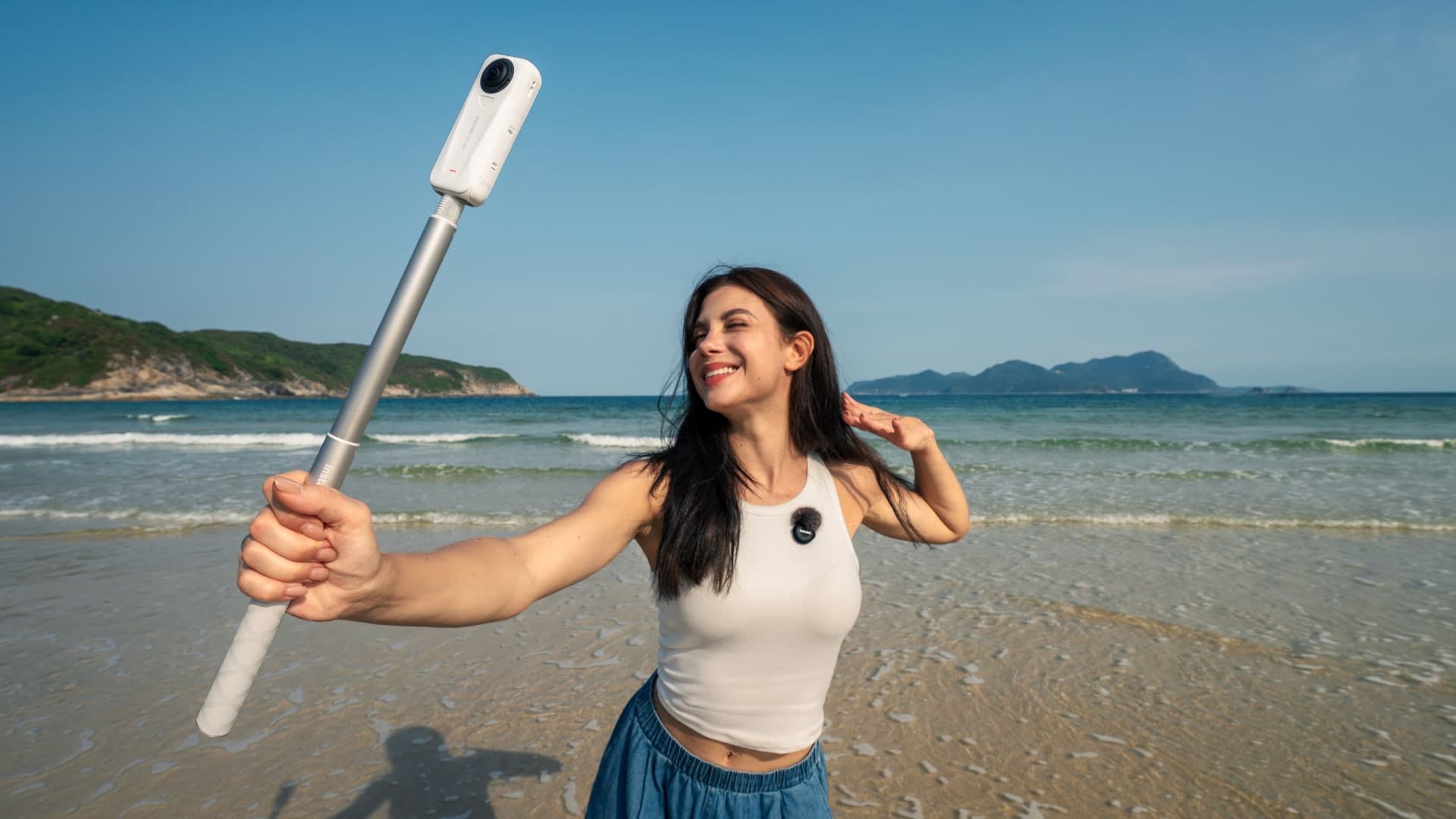 Insta360 X4 Air で撮影する様子(画像 1)