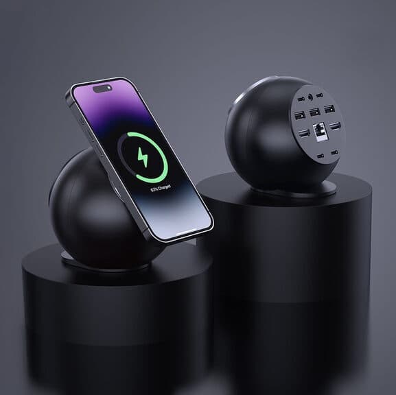 DockOrb|Qi 2 マグネット無線充電機能付き 12 機能ワンボックスドッキングステーション