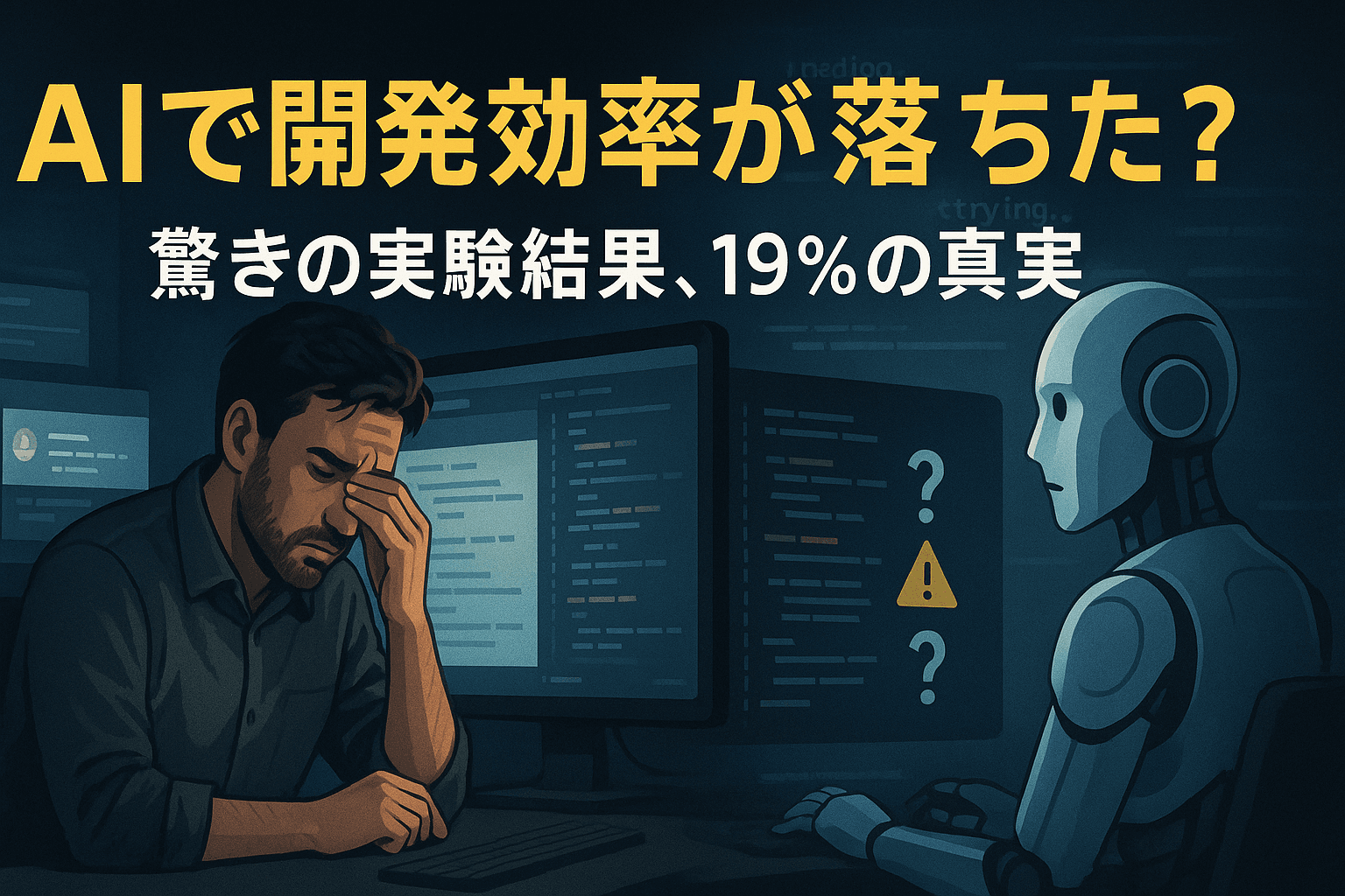 「AIで開発効率アップ」は幻想だった?実験が示す“19%の衝撃”