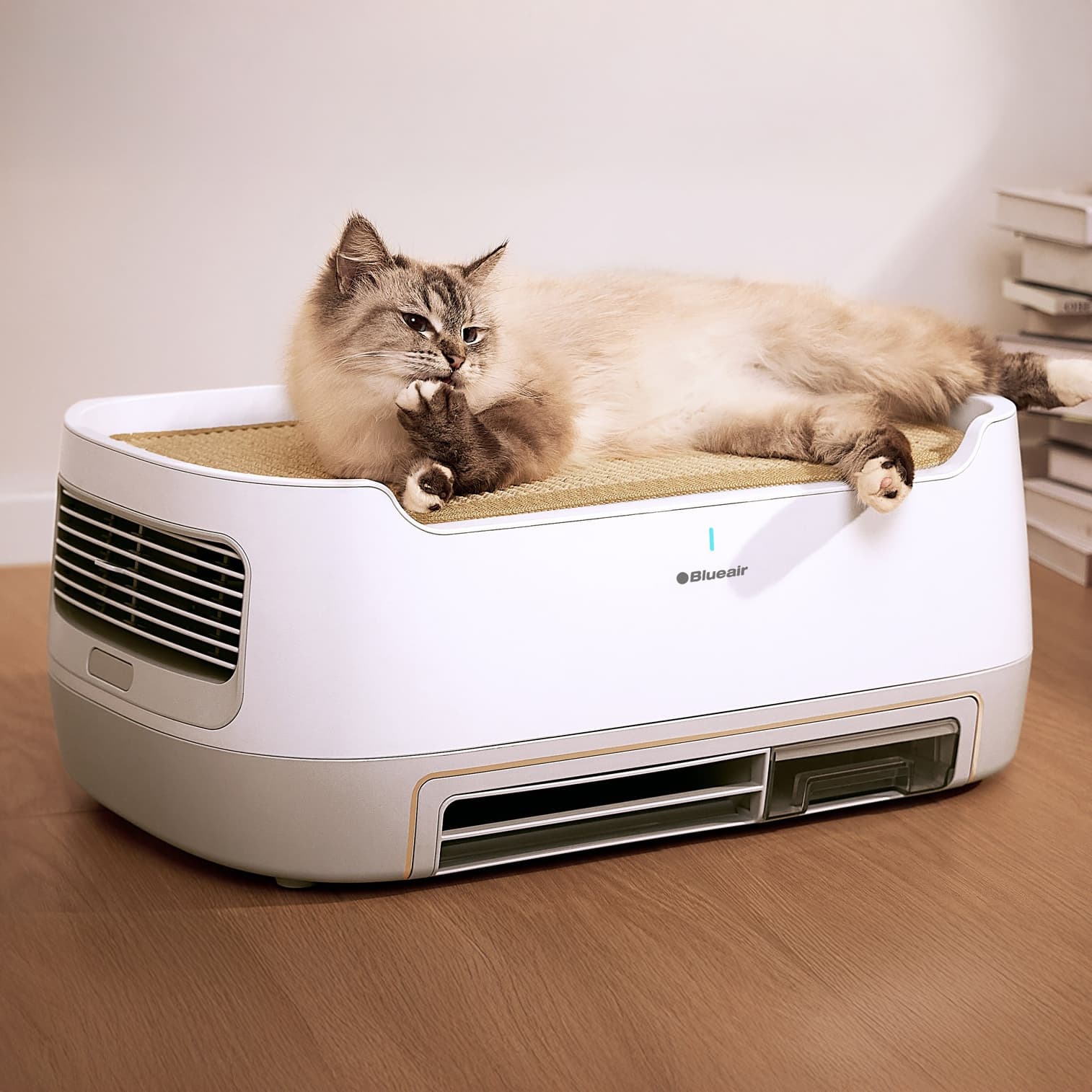 PetAir Pro P3i Sand|センサー搭載で人とペットの共存を快適にするベッド一体型空気清浄機