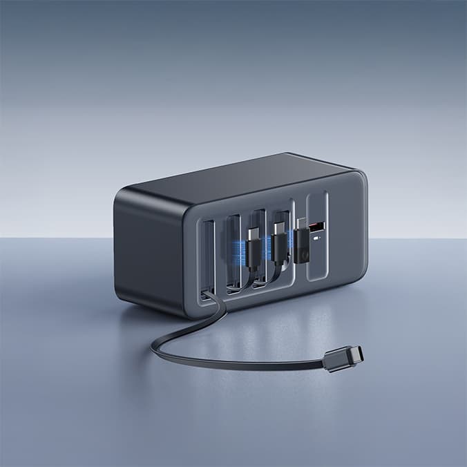 SINEX CableNest|165W GaN搭載 4台同時充電対応の超小型マルチ充電ステーション