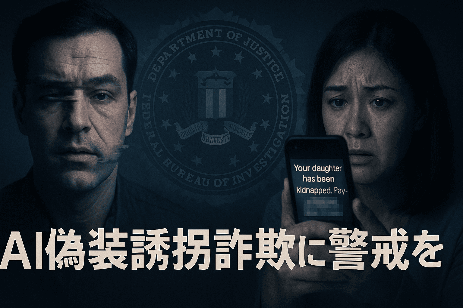 FBIが警告するAI誘拐詐欺の新手口:ディープフェイクで人質映像を捏造
