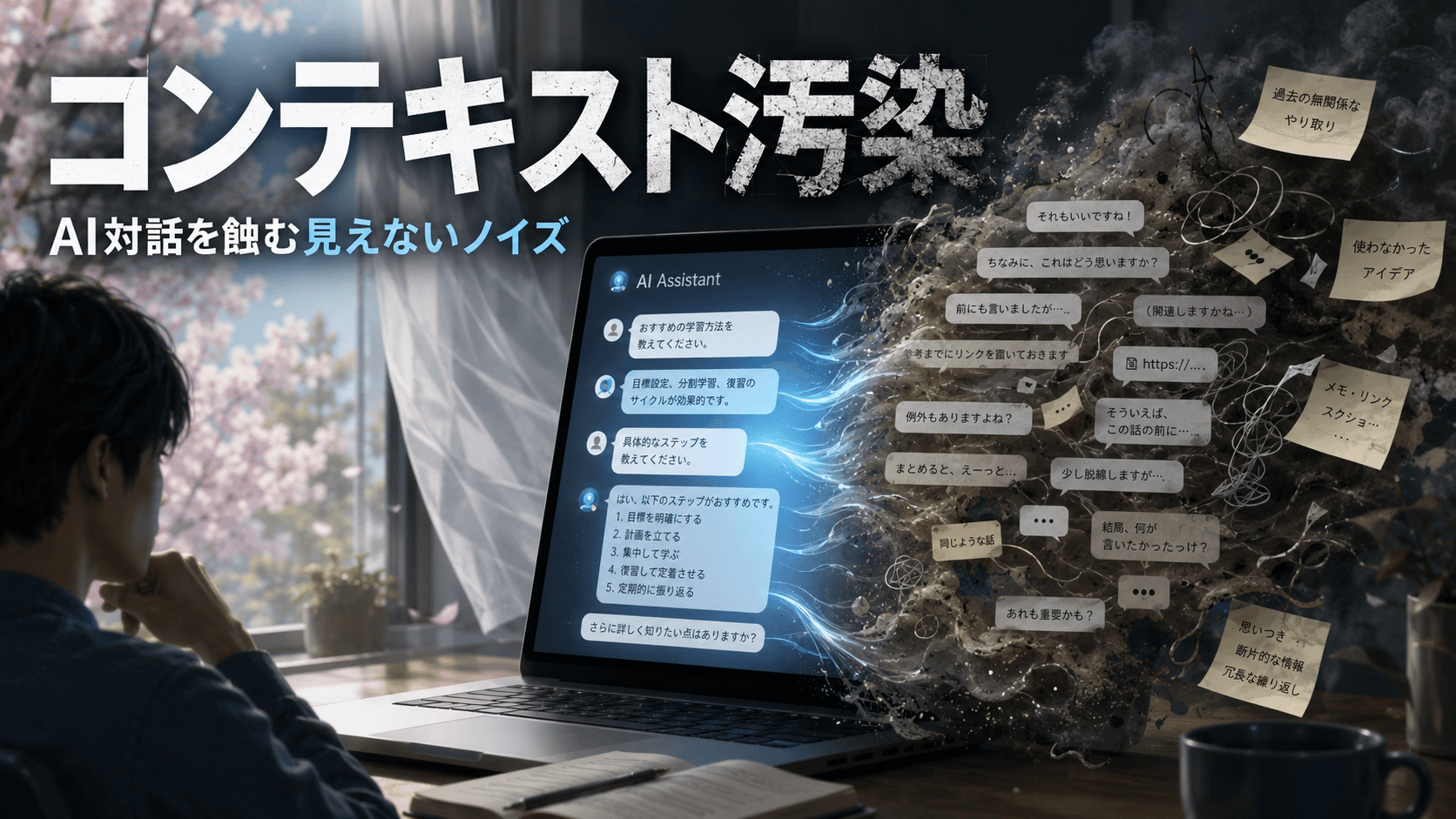 AIとの会話にひそむ、見えないゴミの山 〜「コンテキスト汚染」が私たちの対話を蝕むとき〜
