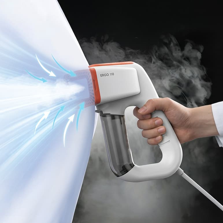 3DOEX|片手で服に密着し、シワもニオイも清潔感も整える次世代真空吸着式スチーマー