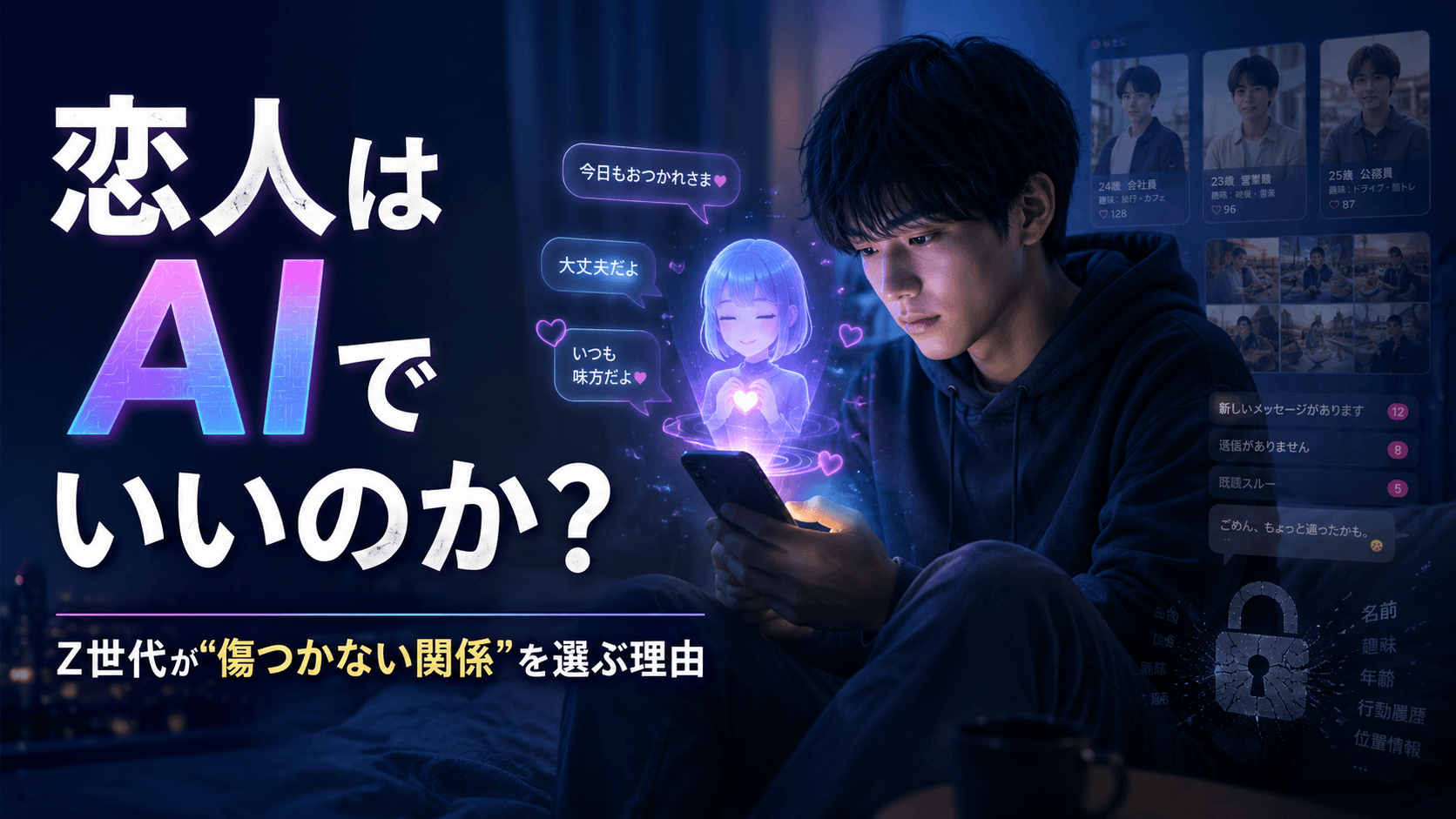 若者の約半数がAIと恋愛したい。でも、それはAIが魅力的だからではない。