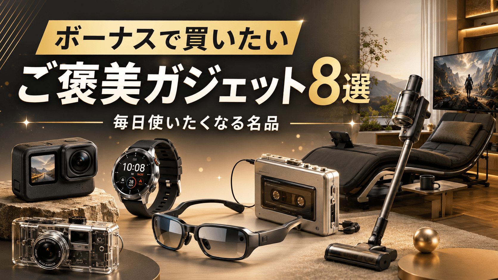 ご褒美ガジェット8選|ボーナスで欲しい、毎日使いたくなる名品を厳選