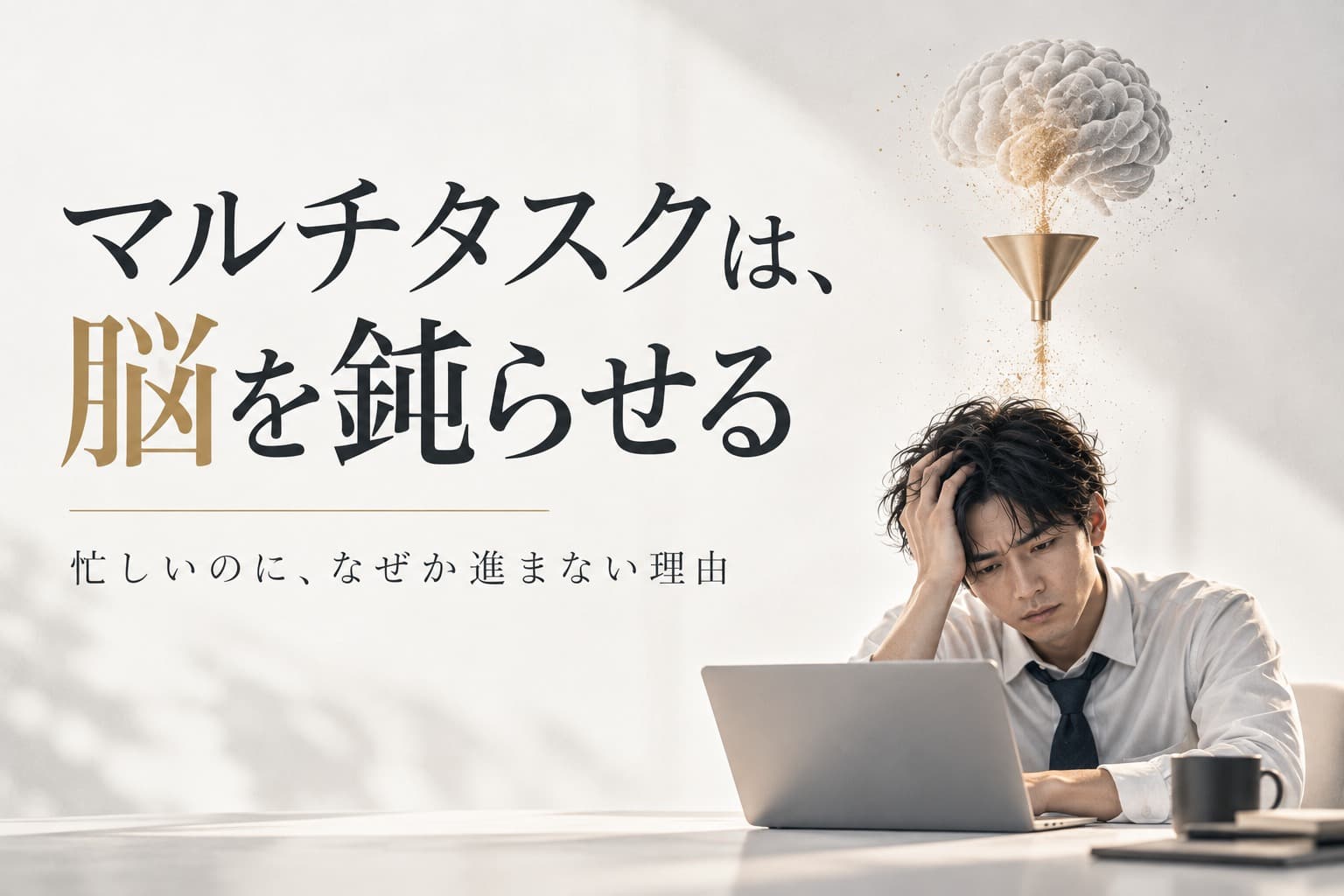 マルチタスクは、脳を鈍らせる