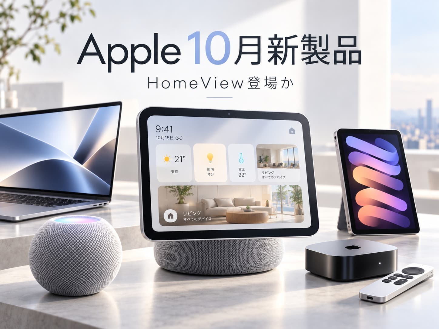Apple「HomeView」まもなく発表へ!10月は新製品ラッシュ、詳細が続々判明