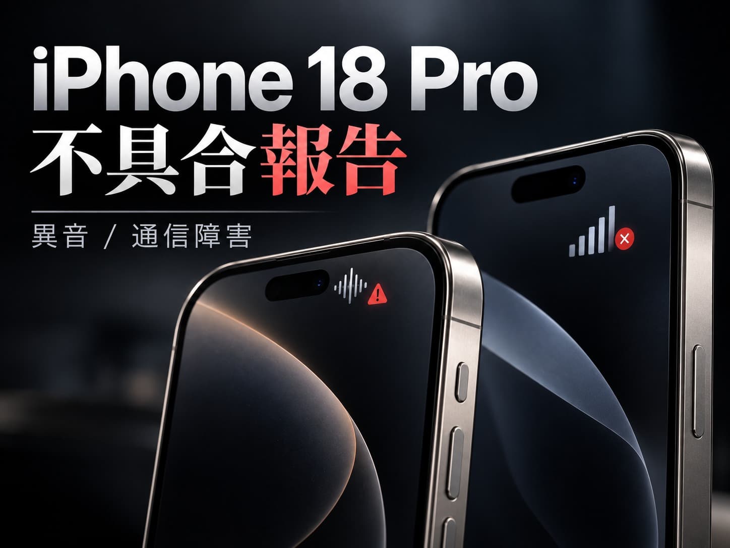 iPhone 18 Proシリーズで不具合相次ぐ、異音や通信障害を報告