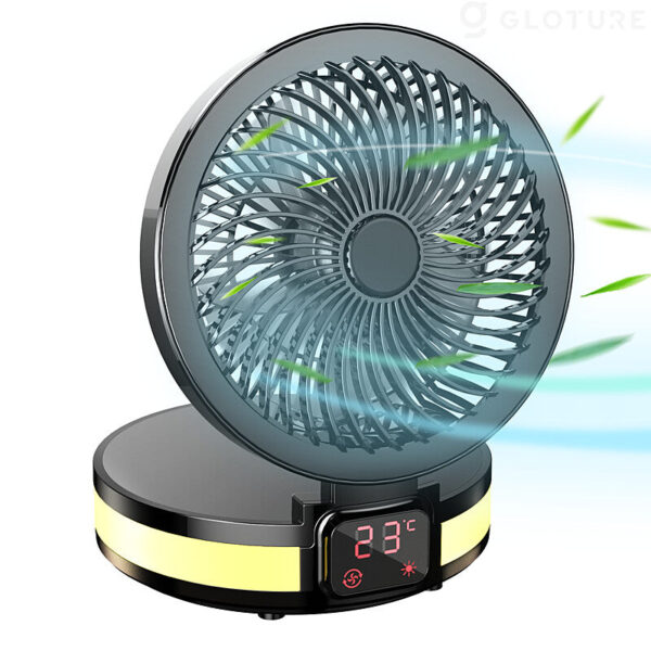 「JMK F06 Fan」アロマ香る折りたたみ式扇風機【卓上/壁掛け/折りたたみ式/充電式/風量調節/ナイトライト/アプリ操作可能/アロマ/リラックス】 - MODERN g | 近未来のライフスタイル