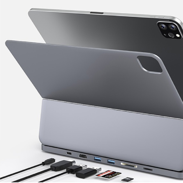 iPadが本格的なノートPCに早変わり！画期的なiPad用キーボードケース「GeeKeyType」【12.9インチ専用／4K映像出力／USB-C3.0／USB-A2.0／SD・MicroSD】 - MODERN g | 近未来のライフスタイル