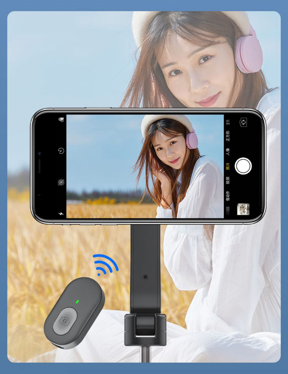 MagSafe対応でiPhoneを簡単に固定できる便利な自撮り棒！Bluetoothリモコン付属で遠隔でシャッターが切れる「GeeSelfie」【三脚にも変形/持ち運びしやすいサイズ感】  | MODERN g | 近未来のガジェット