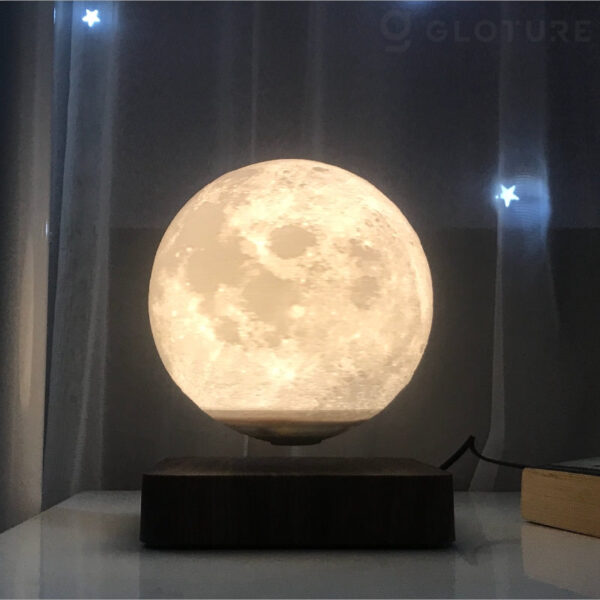 宙に浮かぶ月型ライトMoon exG【3Dプリントでリアルに月の美しさを表現、３タイプの灯り】 - MODERN g | 近未来のライフスタイル