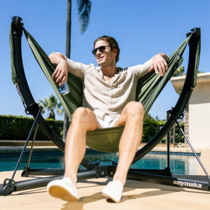 anymaka Portable Swing Chair｜3秒でセットアップ、全天候型の快適リラクゼーションチェア