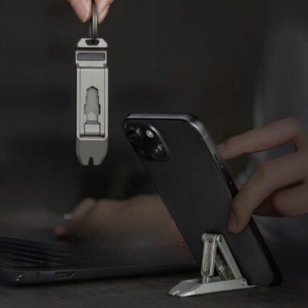 T-REX Stand｜12-in-1 チタン製折りたたみ式フォンスタンド＆EDC ツール