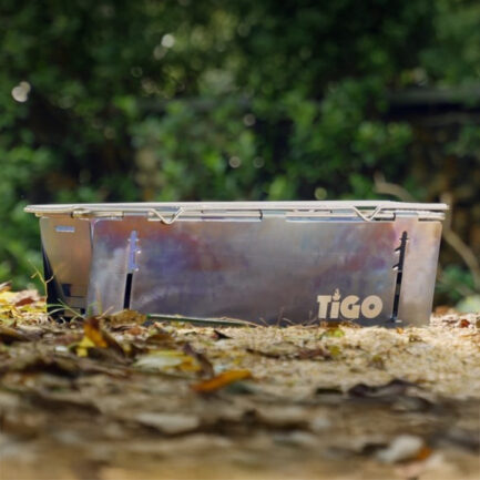 TiGo｜たった 1cm まで扁平に折りたためるポータブルチタングリル
