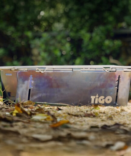TiGo｜たった 1cm まで扁平に折りたためるポータブルチタングリル