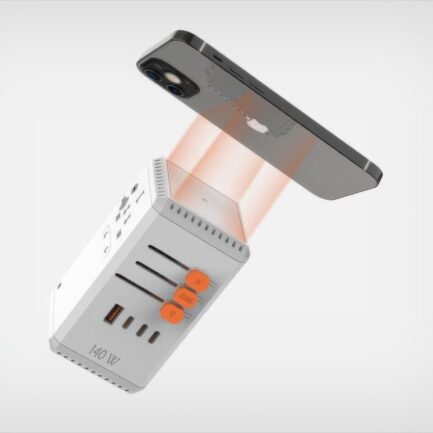 Powerab｜7 台同時充電対応 140W GaN トラベルアダプター＋ワイヤレスチャージャー