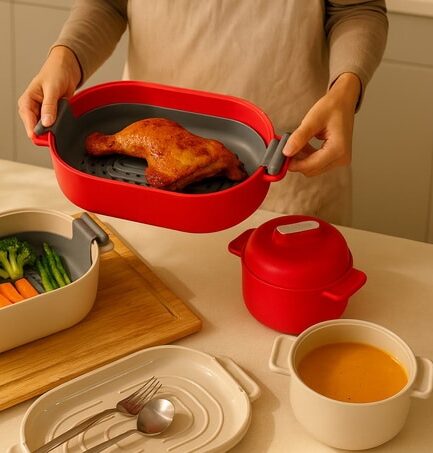 DeliOne Microwave Steam Cooker｜5分で健康な料理を実現する多機能スチームクッカー