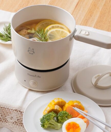 コロン｜コンパクト設計で場所を取らない 1 人分電気鍋