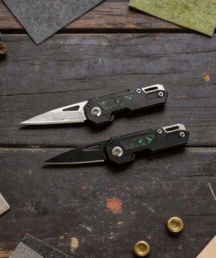 Orioners S1｜ダマスカス鋼 × 蓄光カーボンファイバーのコンパクト EDC マルチツール