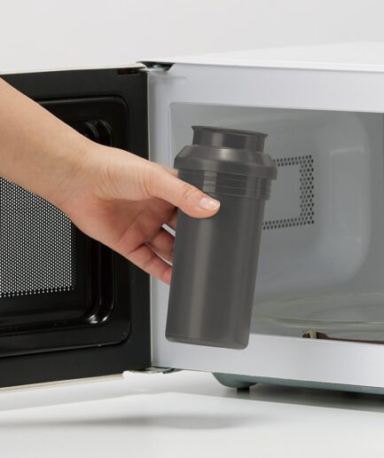 MOTTERU 電子レンジが使えるサーモボトル｜冷めたスープもアツアツに温められる二重構造保温容器