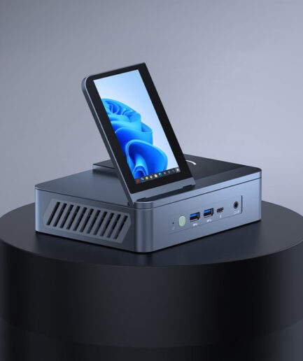 ViewDock Gen2｜4K クアッドディスプレイ & 15W ワイヤレス充電付き 12 イン 1 垂直型ミニ PC