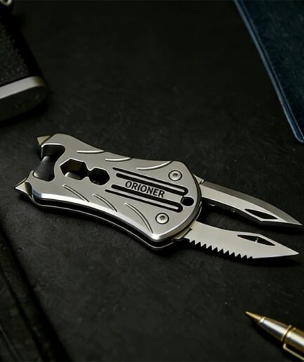 ORIONER MS-06｜機動戦士の魂を宿した 8in1 チタン EDC ツール、キーサイズで極限状況までカバーする
