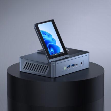 ViewDock Gen2｜4K クアッドディスプレイ & 15W ワイヤレス充電付き 12 イン 1 垂直型ミニ PC