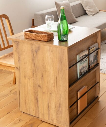 たたむデスク ワゴンタイプ｜スペースを解放する 2WAY 魔法、収納とワークが一つに