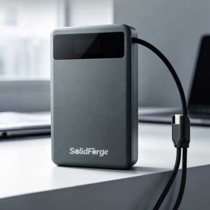 SolidForge｜固体電池がもたらす究極の安全性と 45W 高速充電を両立したポータブル電源