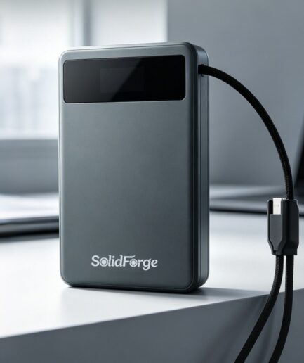 SolidForge｜固体電池がもたらす究極の安全性と 45W 高速充電を両立したポータブル電源
