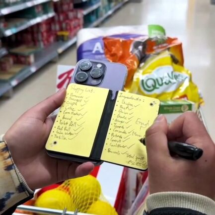 Renote Snap｜スマホに吸い付く、書ける・持てる・立てられる7-in-1メタルノートウォレット