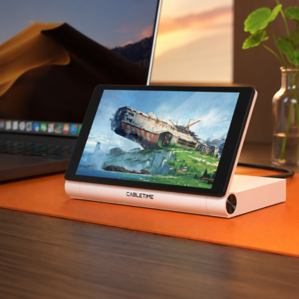 CableTime ScreenDock｜内蔵ディスプレイ付きドッキングステーション、ノート PC 周りの煩わしさを一気に解消する多機能ハブ