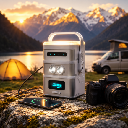 RoboLite｜荷物を増やさず、光と電力を必要なだけ持ち歩く5-in-1モジュール電源