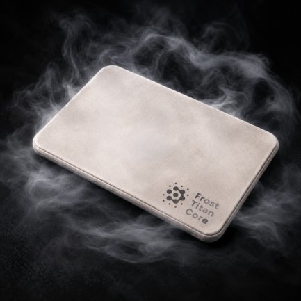 Frost Titan Core Plate|朝から夜まで“冷たい”を持ち歩く、厚さ10mmの純チタン保冷プレート