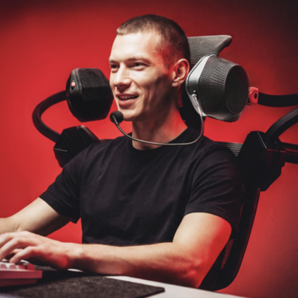 COLOLIGHT CHIMERA Headset|頭に何も着けず、音の中へ。チェア一体型オープンイヤーゲーミングヘッドセット