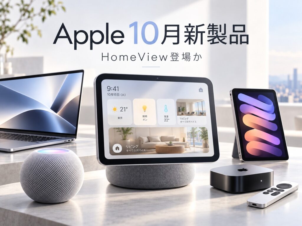 Apple「HomeView」まもなく発表へ！10月は新製品ラッシュ、詳細が続々判明