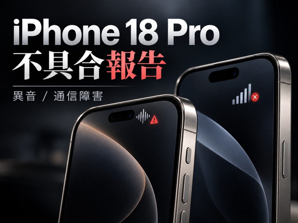 iPhone 18 Proシリーズで不具合相次ぐ、異音や通信障害を報告